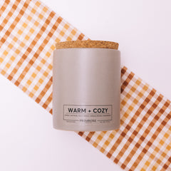 WARM + COZY CERAMIC CANDLE