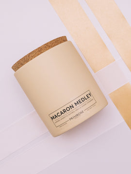 MACARON MEDLEY CERAMIC CANDLE