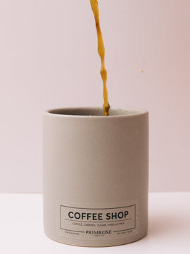 COFFEE SHOP CERAMIC CANDLE