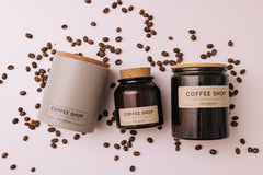 COFFEE SHOP CERAMIC CANDLE